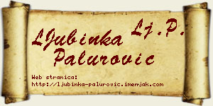 LJubinka Palurović vizit kartica